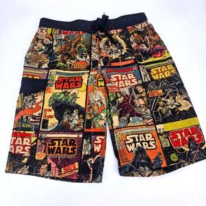 Star Wars Mens Comic Book Print Board‎ Shorts Swim Trunks Multicolor Large